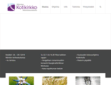 Tablet Screenshot of kotikirkko.fi